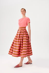 Maxi Kutnu Pink-Brown Skirt