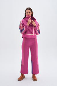  Oversize Wide Collar Kutnu Pink Jacket