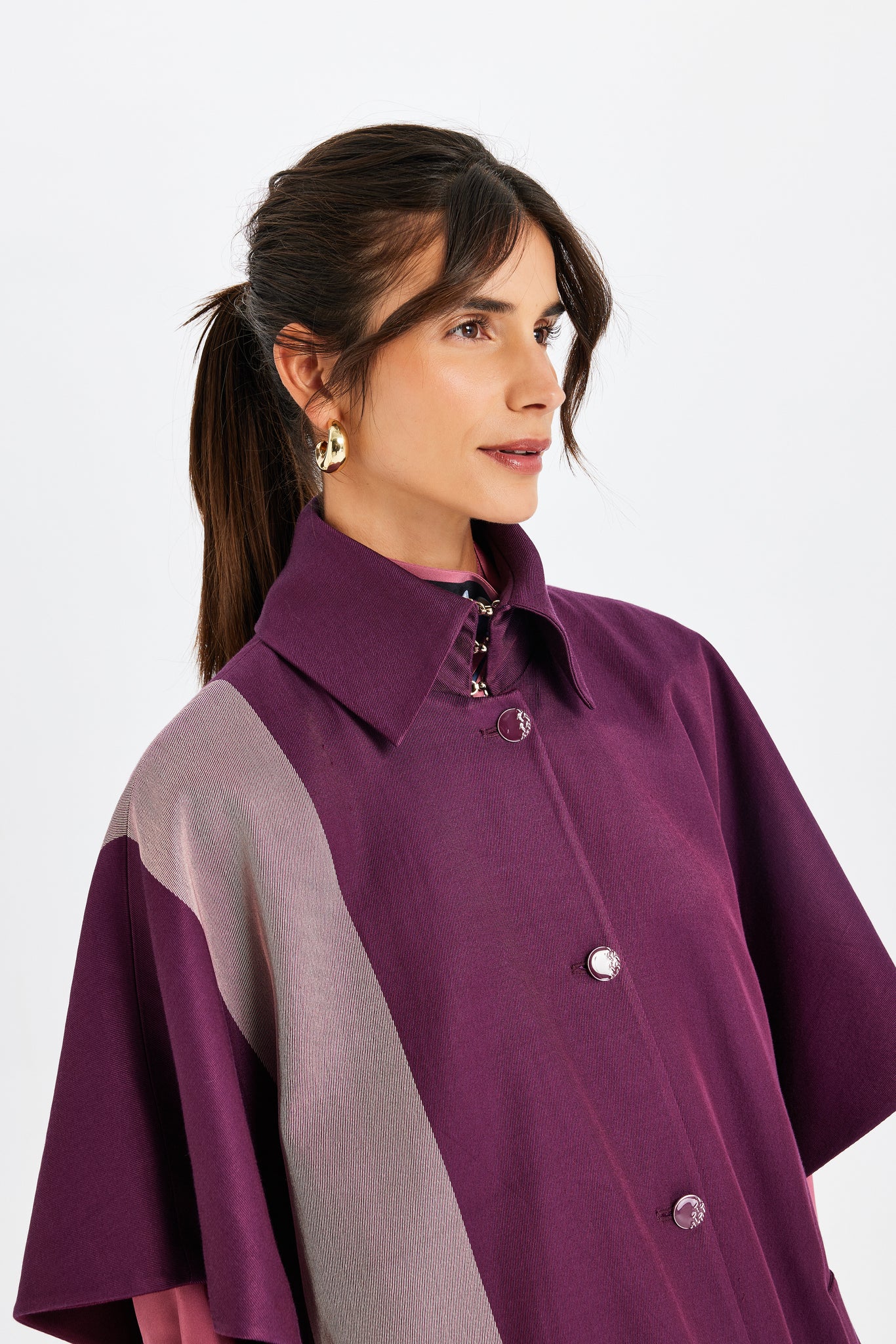 Kutnu Pelerin Oversize Kaban
