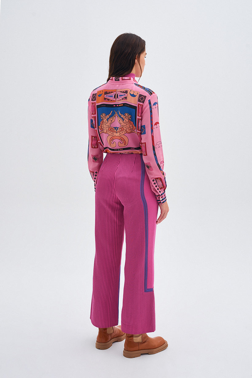 Patchwork Kutnu Pink Trousers 