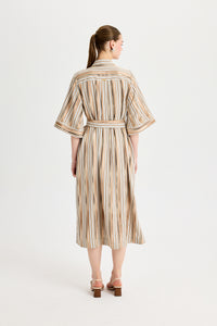Kahverengi Kimono Elbise