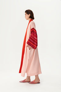 Wide Sleeve Pink Kimono