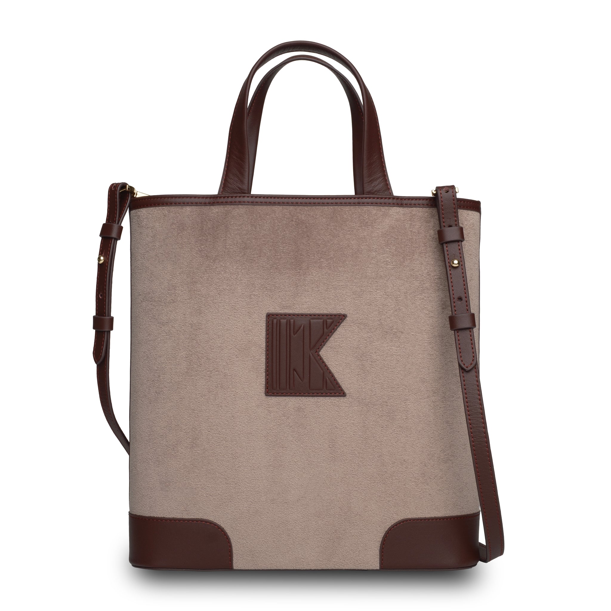 Kutnu Cüzdanlı Bordo Kadife Omuz Çantası