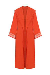 Hooded Orange Kimono