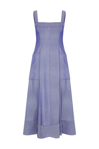 Strap Detailed Kutnu Midi Dress