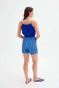 Blue Striped Kutnu Shorts