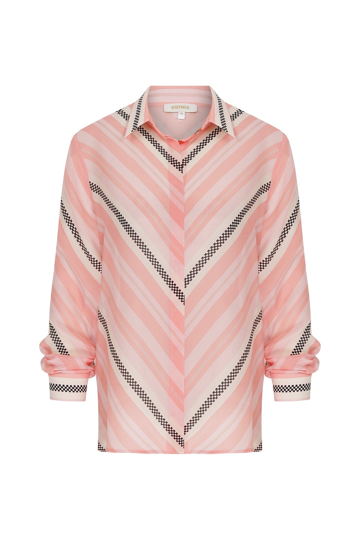 Pink Striped Silk Shirt