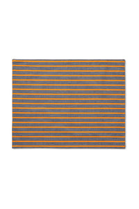 Kumquat Orange Striped Placemat