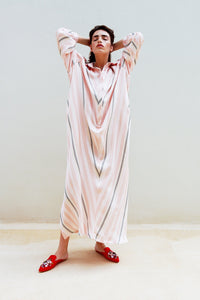 Oversize Maxi Striped Kutnu Dress